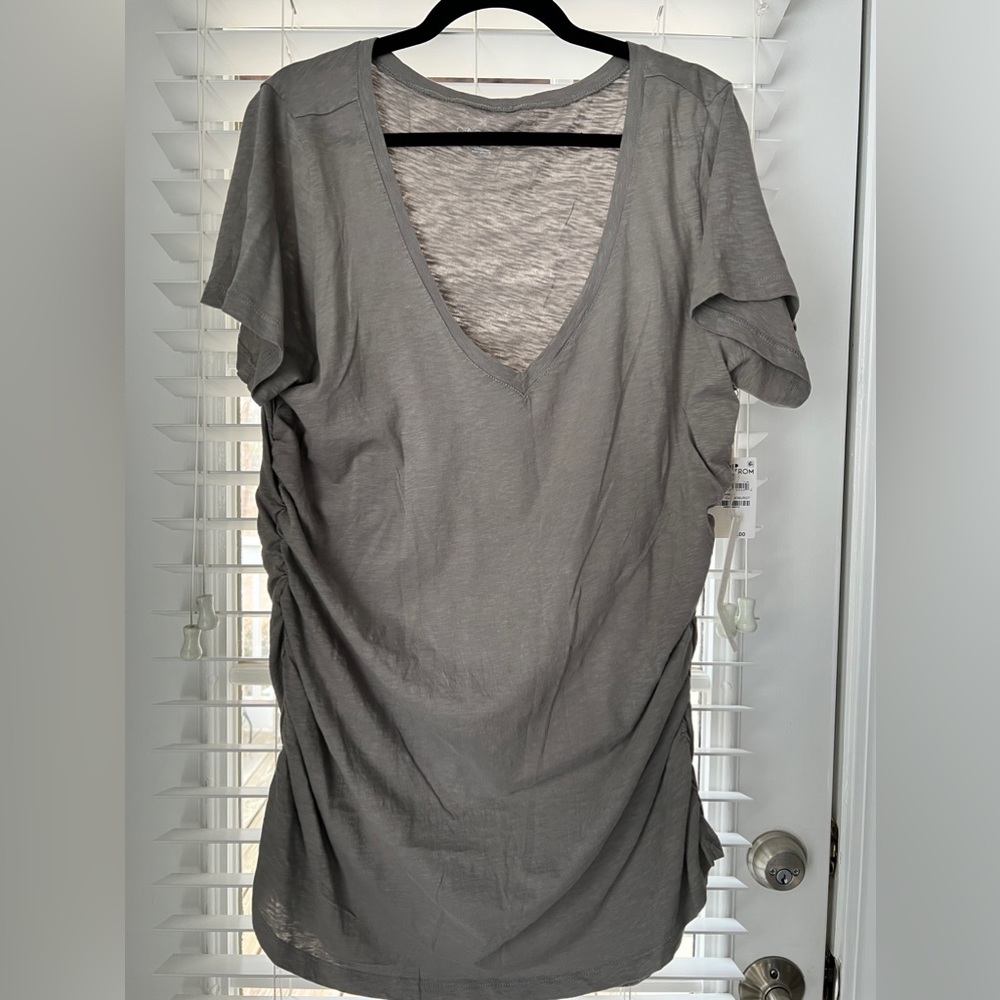 NWT Caslon Ruche Side Shirt
